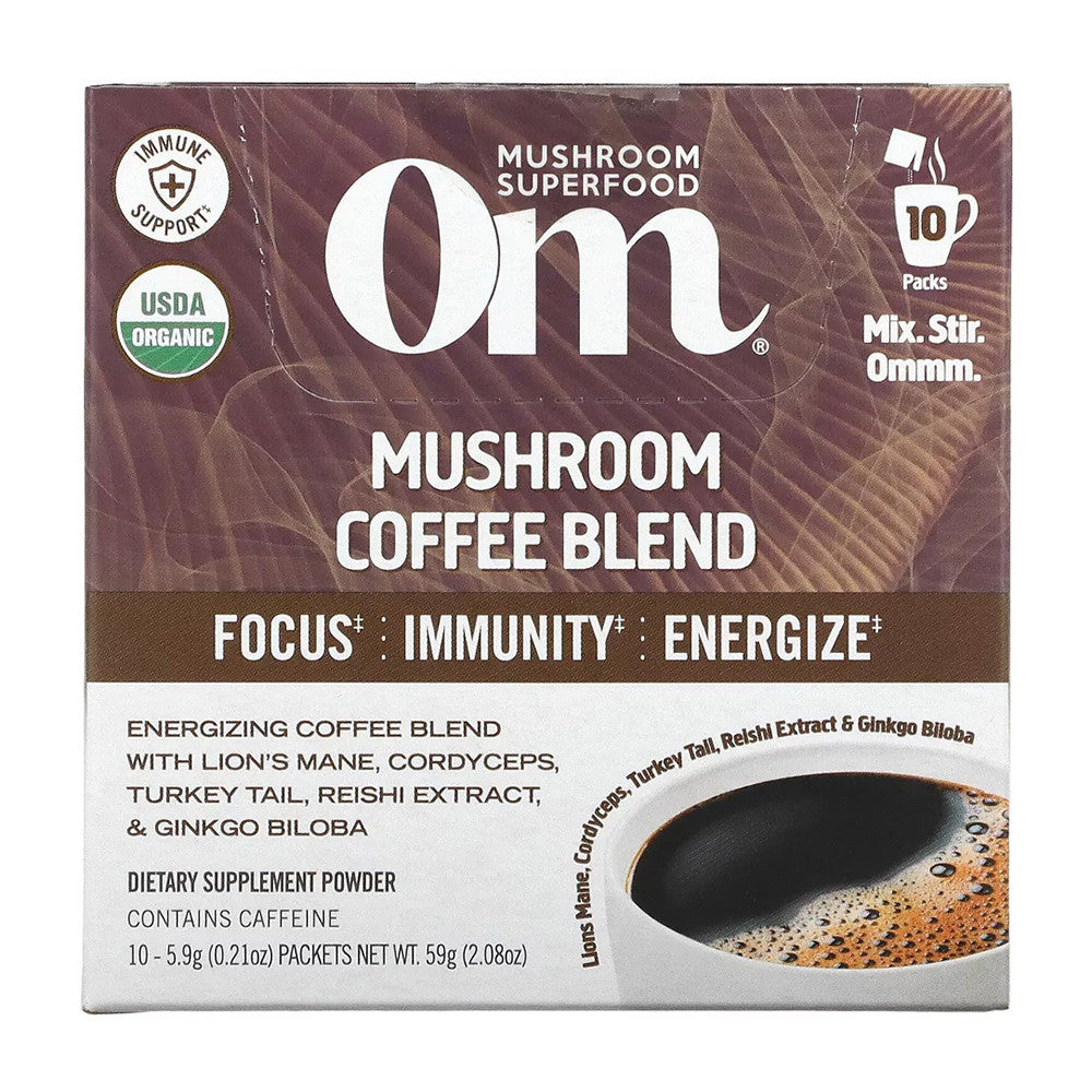 Om Mushroom Mushroom Coffee Blend, 10 Ea